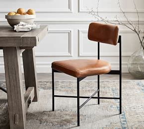 pottery barn leather chair|Maison Leather Dining Chair 